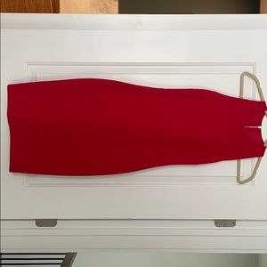 Sleek red dress with back cutout. Barely worn.
